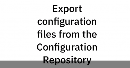 IBM e-config Cloud: Глава 14. Экспорт из репозитория