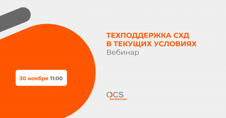 Техподдержка СХД в текущих условиях