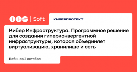 Кибер Инфраструктура. Программное решение для создания гиперконвергентной инфраструктуры