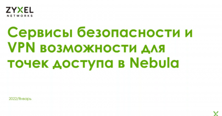 Zyxel Connect & Protect и Secure Wi-Fi